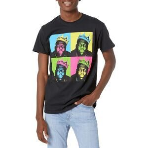 Notorious B.I.G. Men's Short Sleeve Graphic T-Shirt, Black, New  Size M